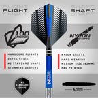 Red Dragon Razor Edge Original 33G Tungsten Darts With Flights And Stems