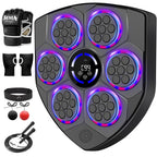JUOIFIP Music Boxing Machine,Smart Boxing Machine for Adults with Boxing Gloves,9 Modes & 9 Speeds Wall Mounted Music Punching M