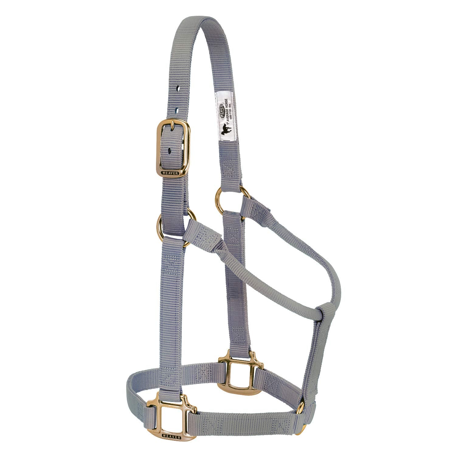 Weaver Leather 35-7003-Gh Original Non-Adjustable Halter, 1'' Yearling Horse, Graphite