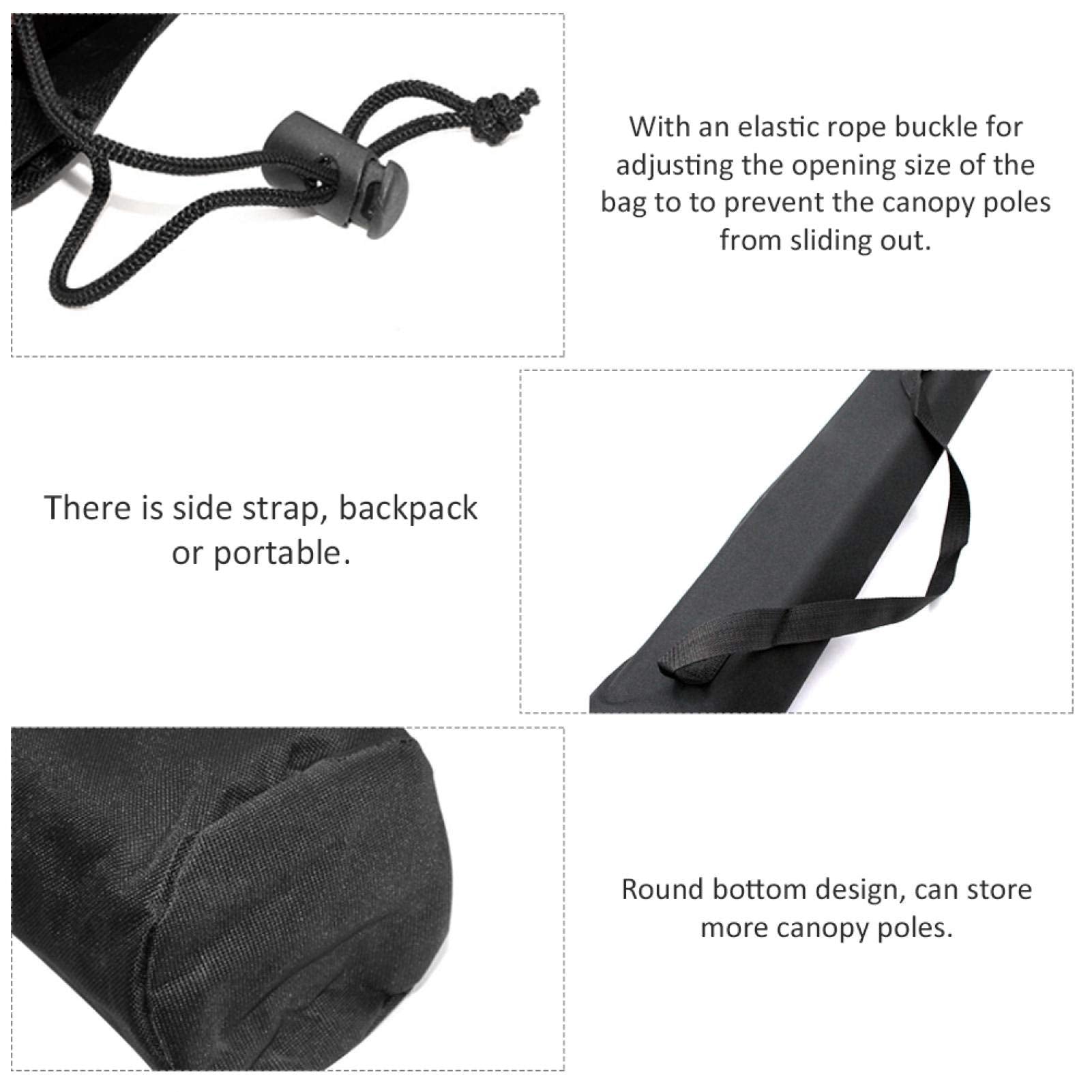 Keenso Camping Storage Bag,Multifunction Outdoor Camping Organizer Pouch Canopy Pole Storage Bag Tent Accessories