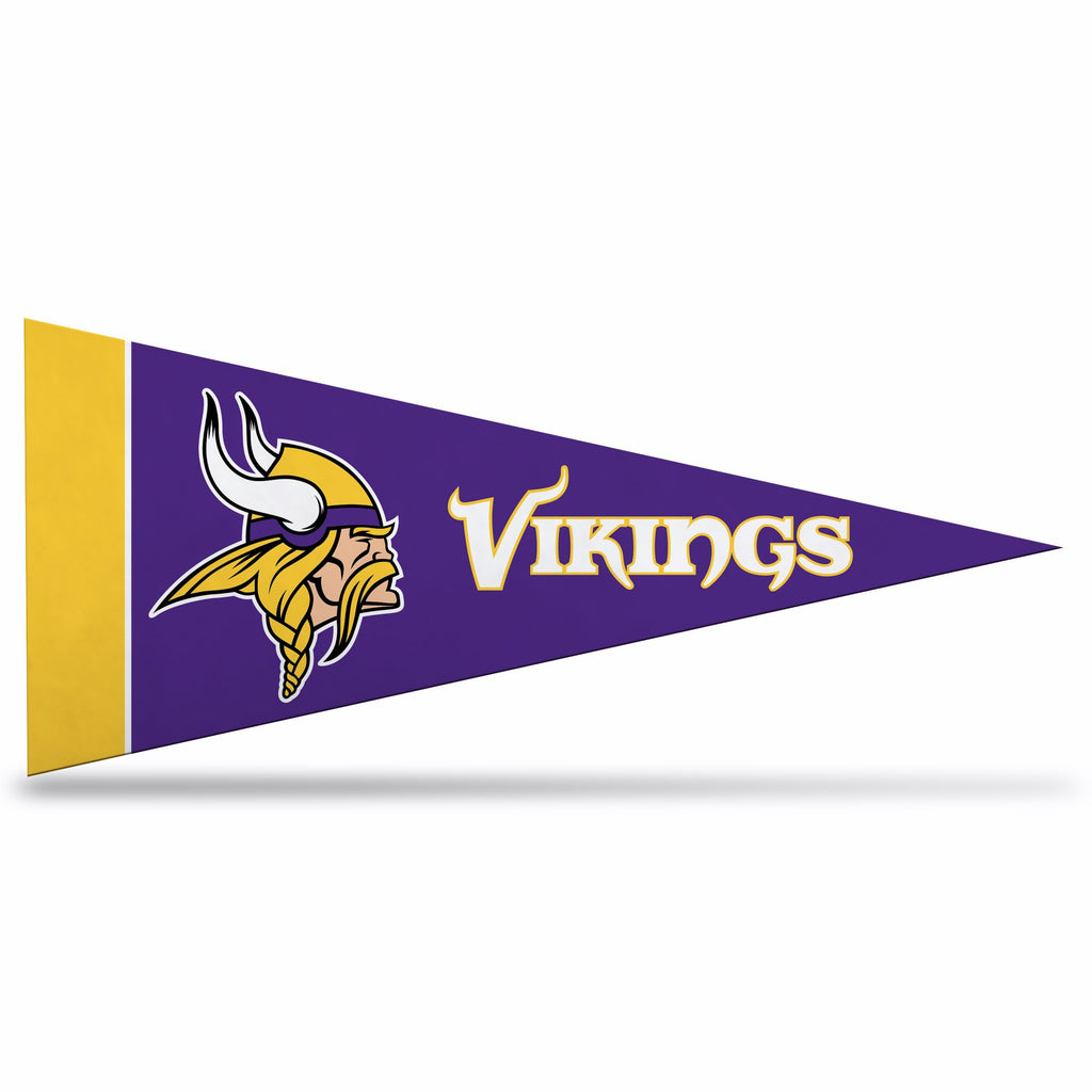 Rico Industries Nfl Minnesota Vikings 8-Piece 4-Inch By 9-Inch Classic Mini Pennant D  Cor Set