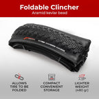 Fincci Pair Bike Tires 700X38C 40-622 With 1Mm Antipuncture Protection For Electric Road Gravel Mtb Mountain Hybrid Bike Bicycle