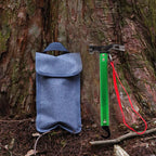 Carbon Steel Aluminum Camping Hammer, 12 Small Lightweight Three-In-One Functional Tent Stake Hammer For Hiking Kit Green