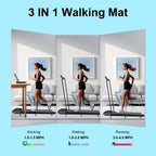 Walking With Incline Pad And Handle Bar, 3 In 1 Mini Walking Machine, 2.5Hp Low Noise Treadmill For Home With Remote Control, Tr