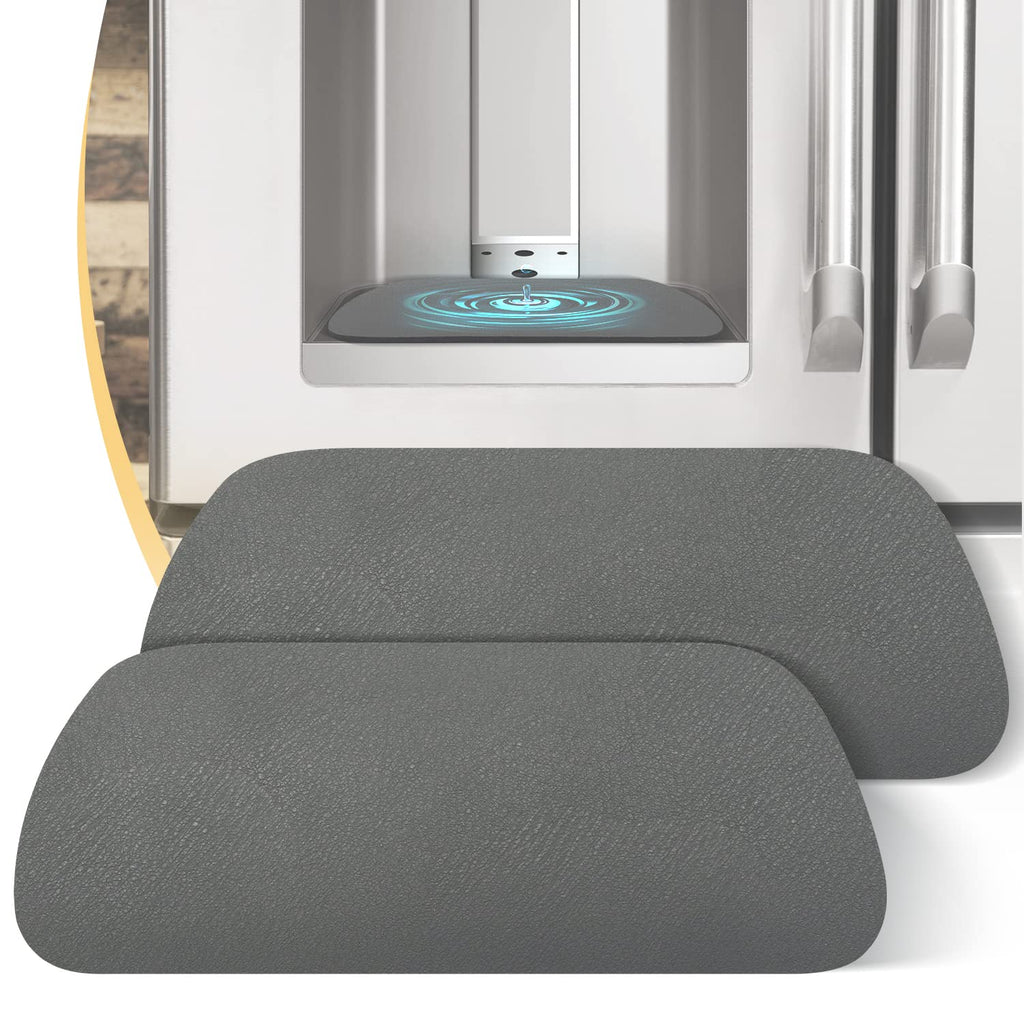 Refrigerator Drip Tray 2 Pack: Refrigerator Drip Catcher For Fridge Water Dispenser, Super Absorbent Diatomite Fridge Water Drip