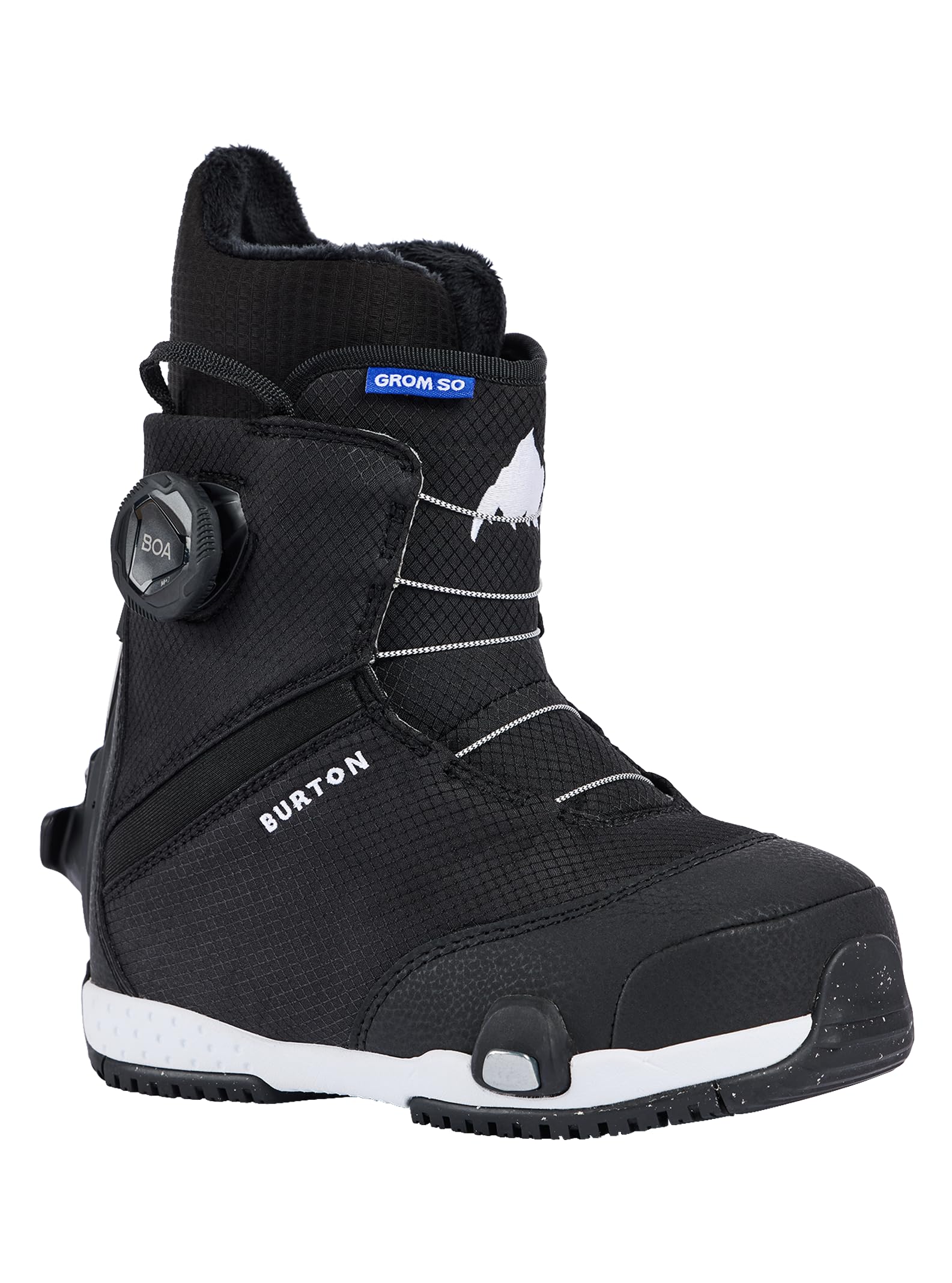 Burton Kids' Grom Step On Snowboard Boots, Black, 13C
