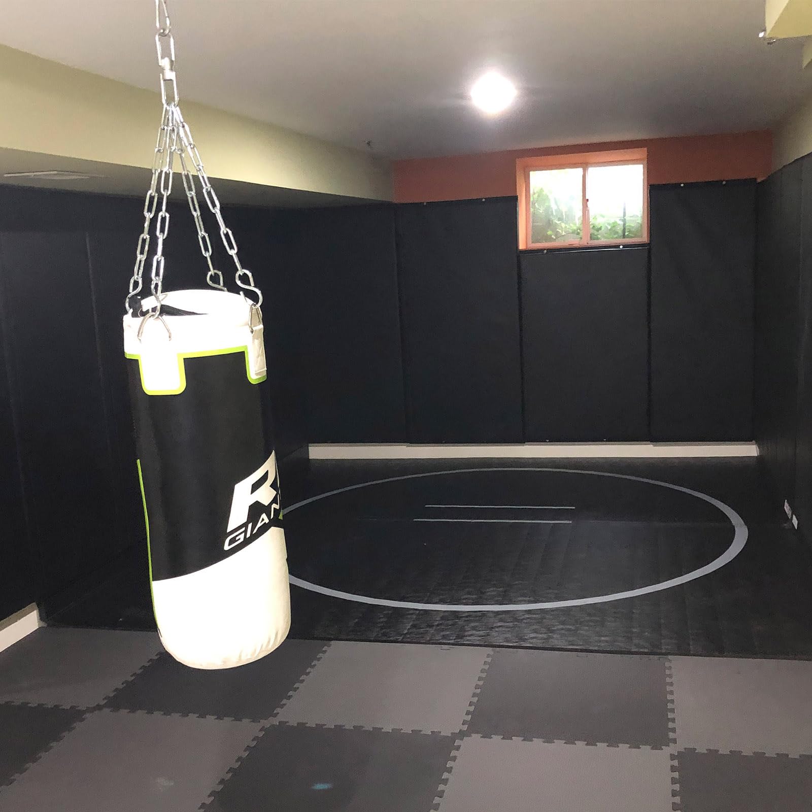 Greatmats Home Sport And Play Interlocking Reversible Mat 3/4 Inch X 2X2 Ft. Black/Gray Case Of 10