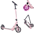 Aero Scooter for Kids 6-12 & Teens | Light Up Big Wheels & Shock Absorption | Boys Girls 2 Wheels Kick Scooter | Foldable & Heig