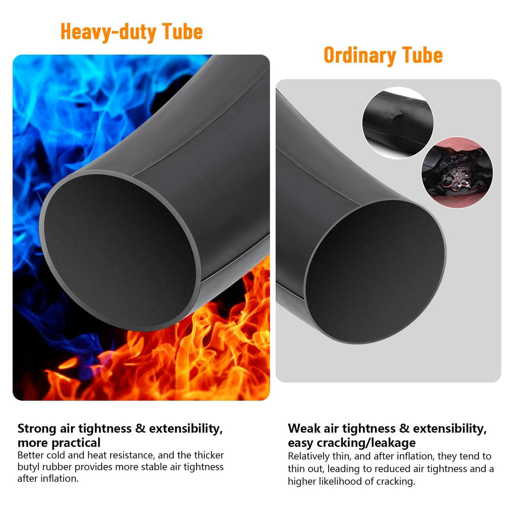 2 Pack 20'' Bike Tubes 20 X 3.0/3.50 Av33 Schrader Valve Compatible With 20 X 3.0 20 X 3.30 20 X 3.50 Electric Bike/Bicycle Tire