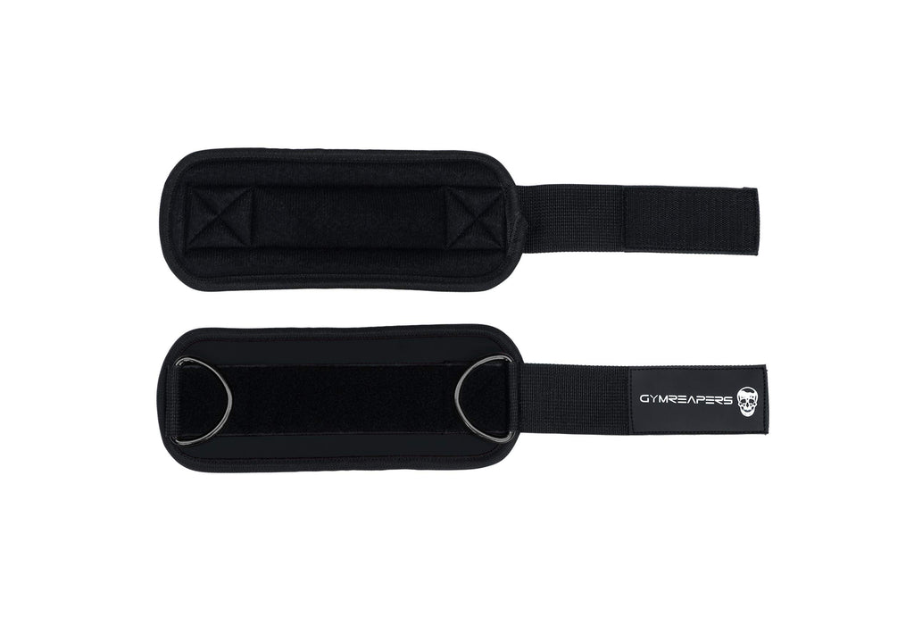 Ankle Straps (Pair) For Cable Machine Kickbacks, Glute Workouts, Lower Body Exercises - Adjustable Leg Straps With Neoprene Padd