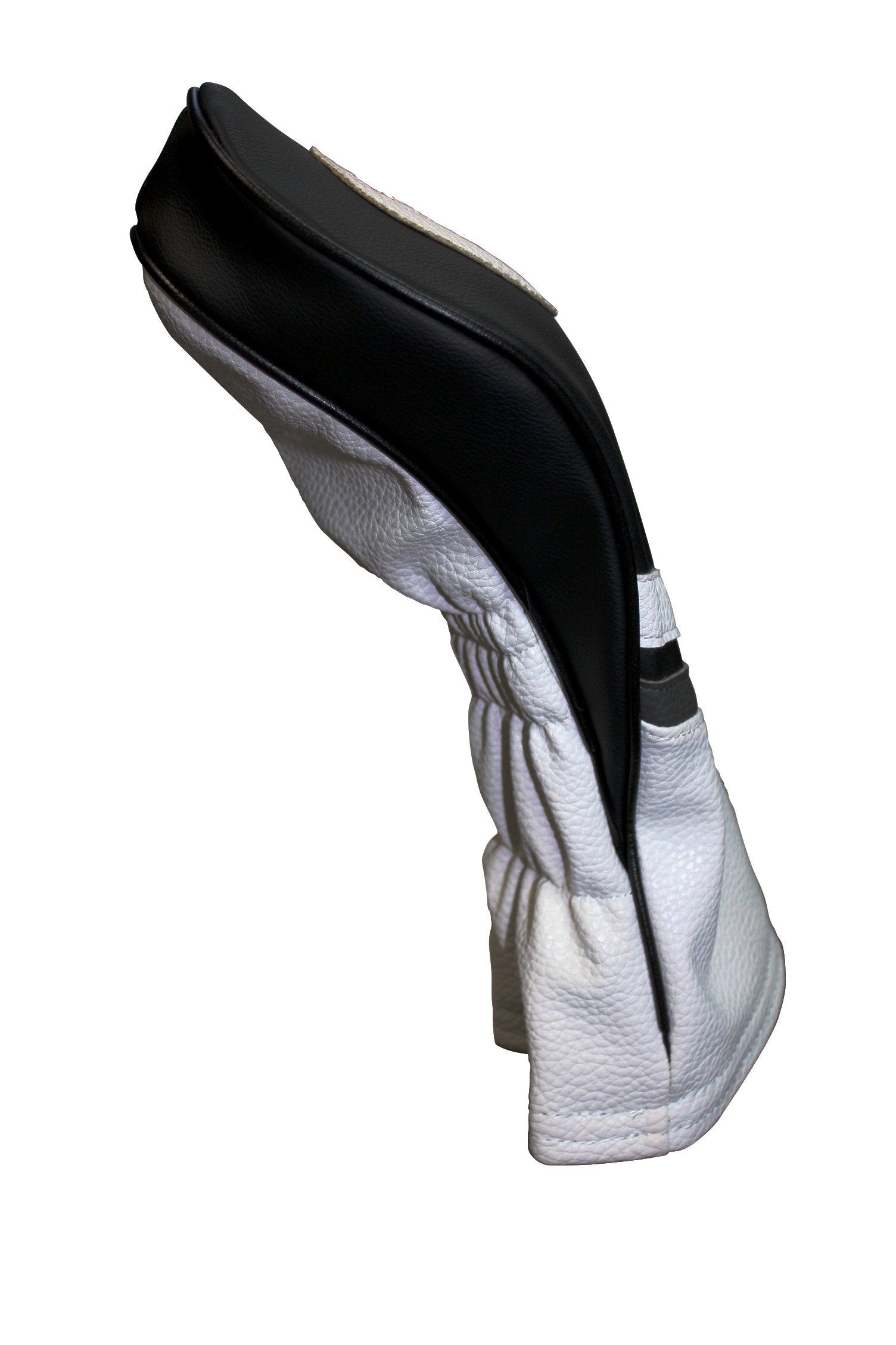 Golf Headcovers Black And White Leather Style 1 & 5 Driver And Fairway Head Cover Fits 460Cc Drivers
