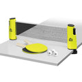 Rbx On-The-Go Ping Pong Travel Set With Telescopic Table Tennis Net, 2 Paddles, & 3 Balls