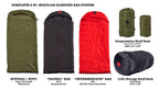 Omnicore Designs Mil-Spec 6-Pc. Hooded Rectangular Modular Sleeping Bag System 30F To -30F