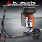 Qlaway Electric Scooter for Adults - 2-in-1 Seat Box, 8.5 Solid Tire, Powerful 350W Motor, Top Speed 19 MPH, Max 16 Miles Ranges