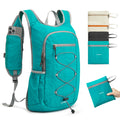 G4Free 20L Hiking Backpack Lightweight Daypack with Phone Pocket Small Packable Foldable Hiking Bag for Women Men, Peacock Blue