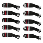Lefeng 10Pcs Knitted Golf Iron Head Covers 3-9/A/P/S Set - Lightweight And Durable Material - Fit Well For Callaway Ping Taylorm