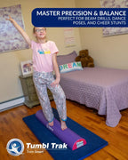 Tumbl Trak Half Rounds Balance Beam, Bright Pastel, 2 Feet