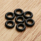 Dophee 100Pcs Stems/Flights Darts Tip Rubber O Ring Black Gasket Grip Washer Grommets