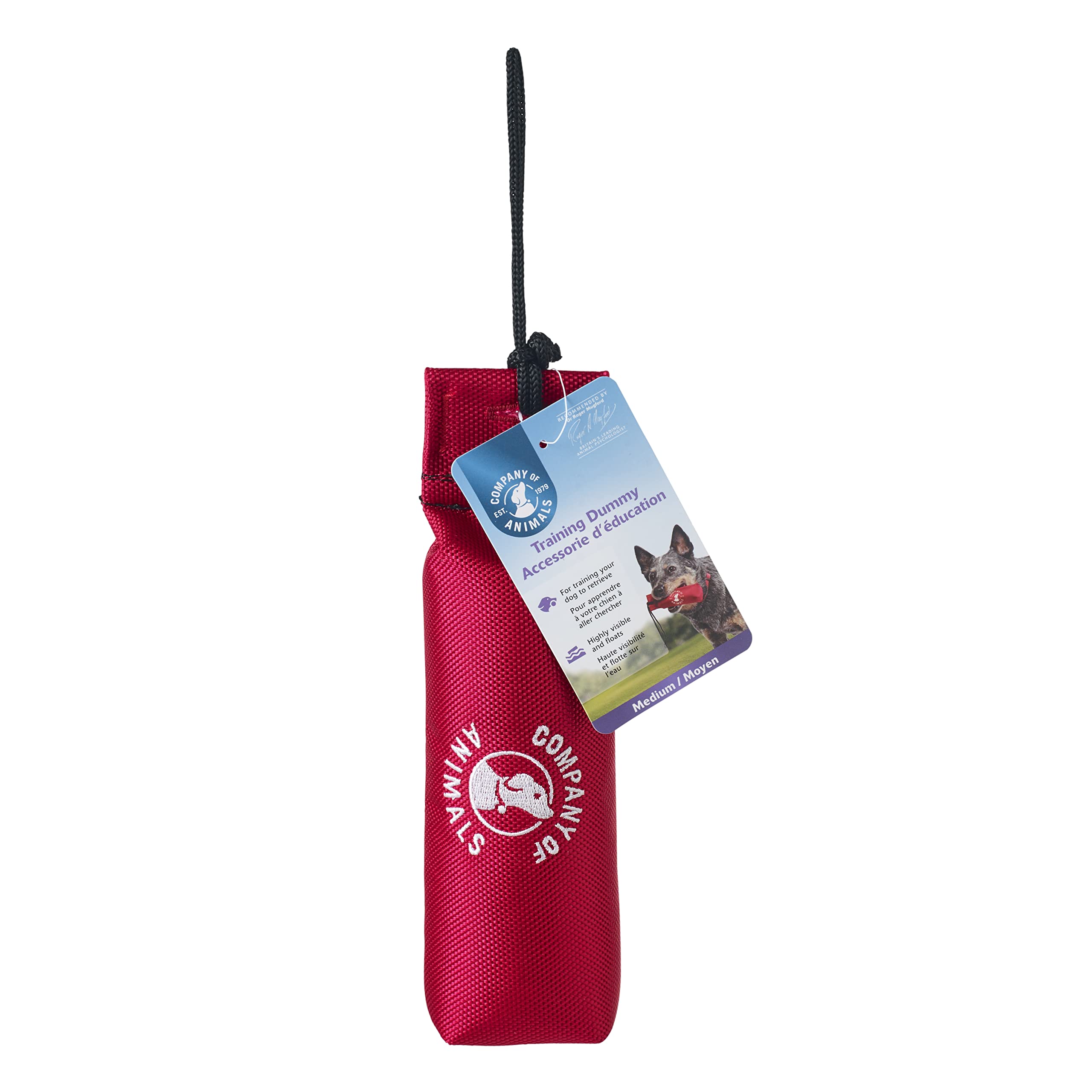 Company Of Animals Canvas Training Dummy For Dogs, Retrieval Training Equipment Floats, Highly Visible, Long Distance Throwing,