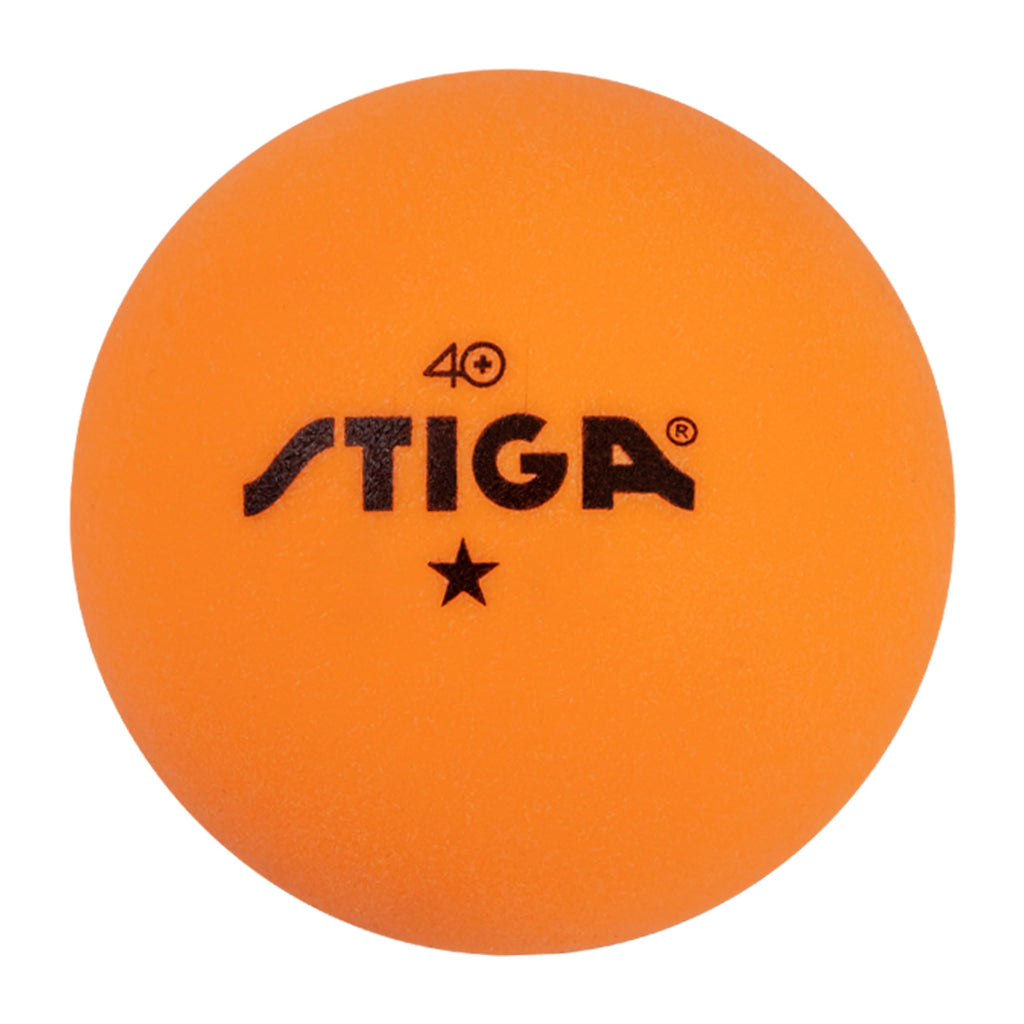 Stiga 1-Star Orange Table Tennis Balls - 6-Pack, 46-Pack, 38-Pack