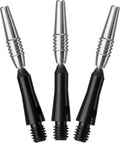 Viper by GLD Products Spinster Aluminum Shaft Black Spinster Aluminum Dart Shaft, Short (SH), 3 Pack, Short (SH) - 1.5 (35-7803-