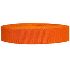 Strapworks Heavyweight Polypropylene Webbing - Heavy Duty Poly Strapping For Outdoor Diy Gear Repair, 1 Inch X 10 Yards - Orange