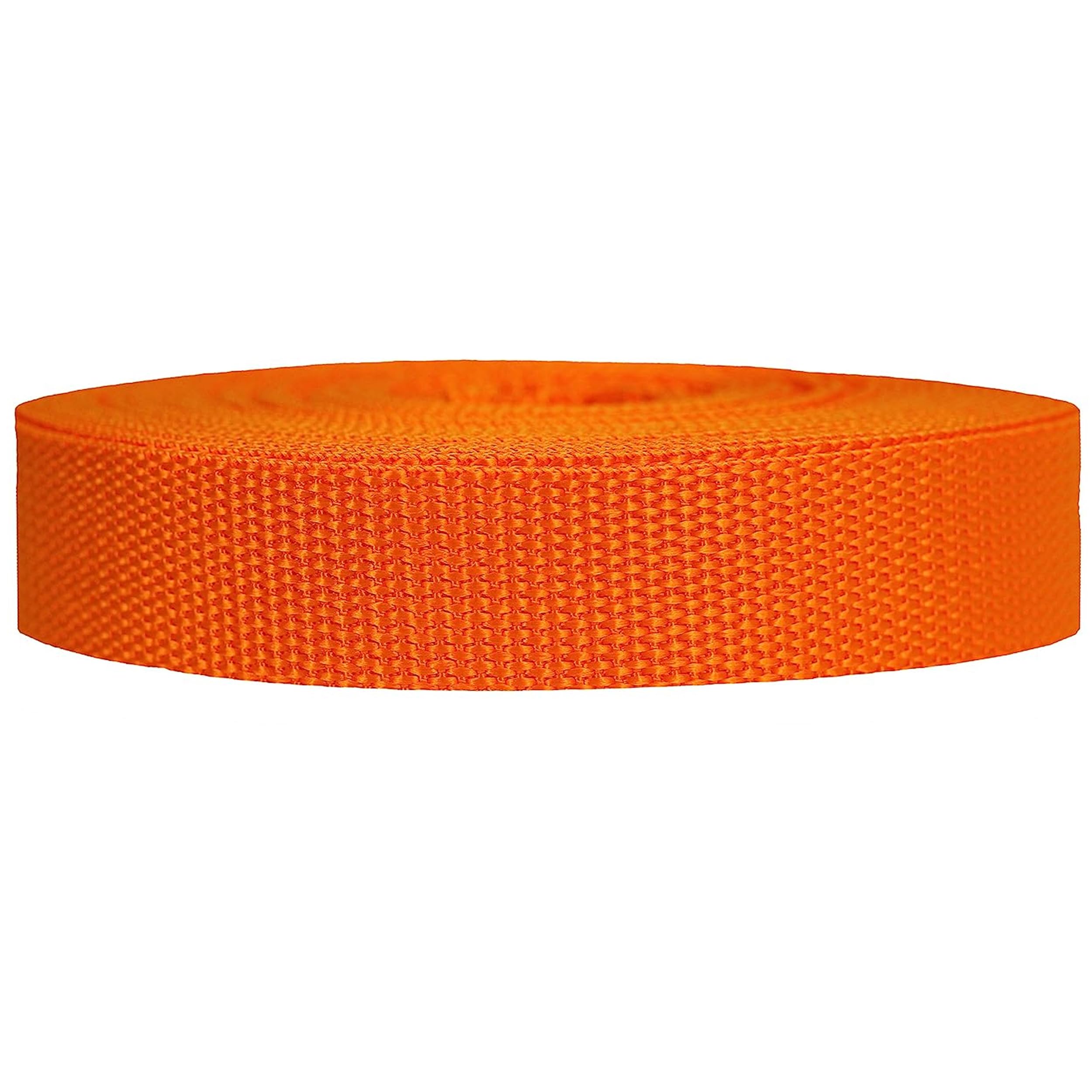 Strapworks Heavyweight Polypropylene Webbing - Heavy Duty Poly Strapping For Outdoor Diy Gear Repair, 1 Inch X 10 Yards - Orange