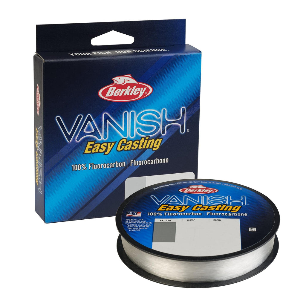 Berkley Vanish, Clear, 20Lb | 9Kg, 250Yd | 228M Fluorocarbon Fishing Line, Suitable For Saltwater And Freshwater Environments