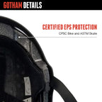 Triple Eight Gotham Dual Certified Helmet For Skateboard, Bike, Roller Skating, Sizes For Adults Aand Teens, Blue Matte, Large /