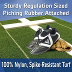 Wuvee The Elite Softball Pitching Mat - Pb36120Green 3' X 10' Xl Green Nylon Softball Pitchers Pitching Mound With 5Mm Foam Powe