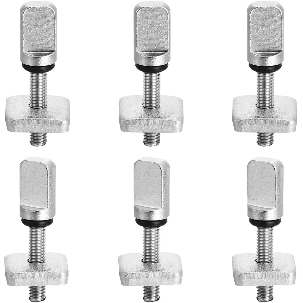 Ferraycle 6 Pieces Surfing Accessories No Tool Stainless Steel Fin Screw Thumb Fin Screw For Men Women Surfboard Surf Longboard 