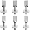 Ferraycle 6 Pieces Surfing Accessories No Tool Stainless Steel Fin Screw Thumb Fin Screw For Men Women Surfboard Surf Longboard 