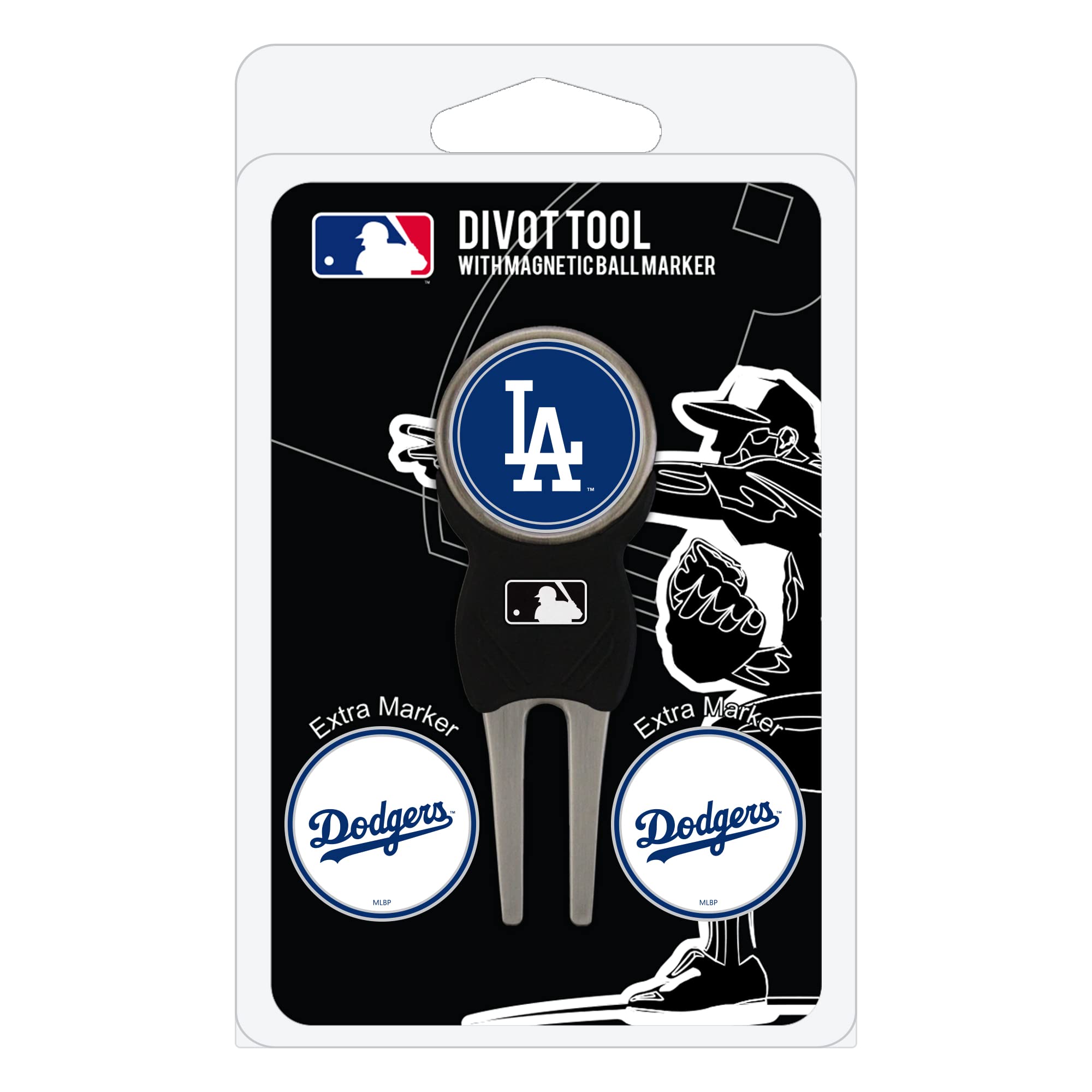 Team Golf Mlb Los Angeles Dodgers Divot Tool Pack With 3 Golf Ball Markers Divot Tool With 3 Golf Ball Markers Pack, Markers Are
