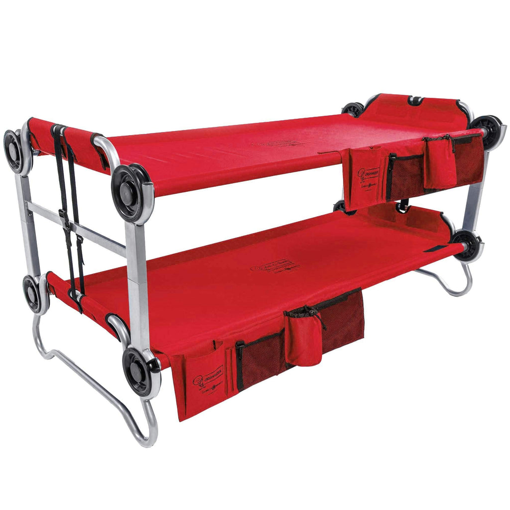 Kid-O-Bunk With 2 Side Organizers, Red
