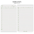 Rite In The Rain All Weather Golf Notebook, 3.5'' X 6'', Green Field Flex, Club Yardage Book & Hole Notes (No. 4)