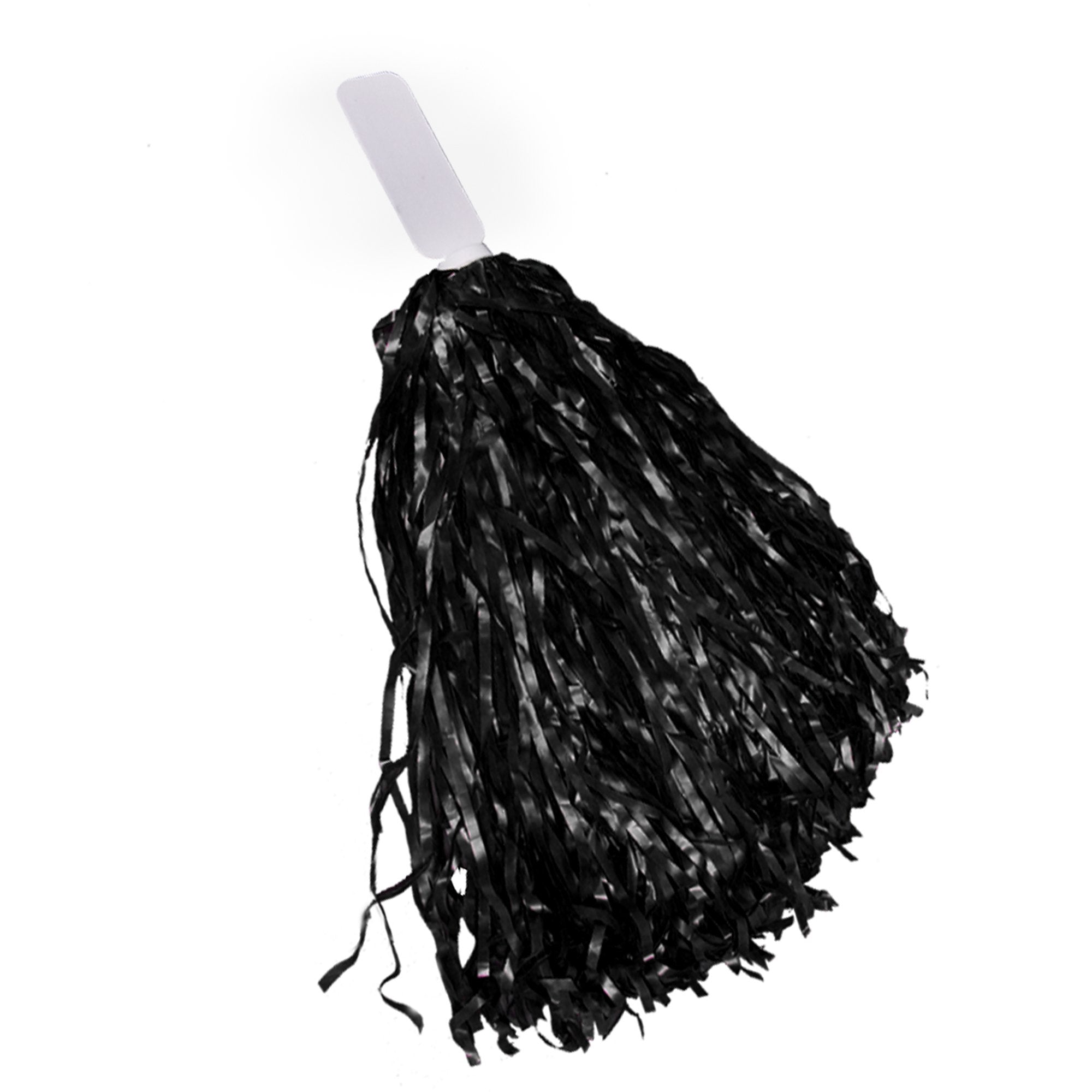 Windy City Novelties 12 Pack Black Cheerleader Pom Poms  Cheerleading Supplies Team Spirit Team Colors Sporting Events Halloween