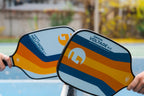 Gamma Sports 5.0 Pickleball Paddle, Graphite Pickleball Paddle With Polypropylene Core And Honeycomb Grip, Blue And Orange, 4 (1