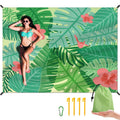 Dpwcvm Beach Blanket Waterproof Sandproof Large Beach Mat 83 X 106 For 3-5 Adults Sand Free Mat Quick Drying,Lightweight & Durab