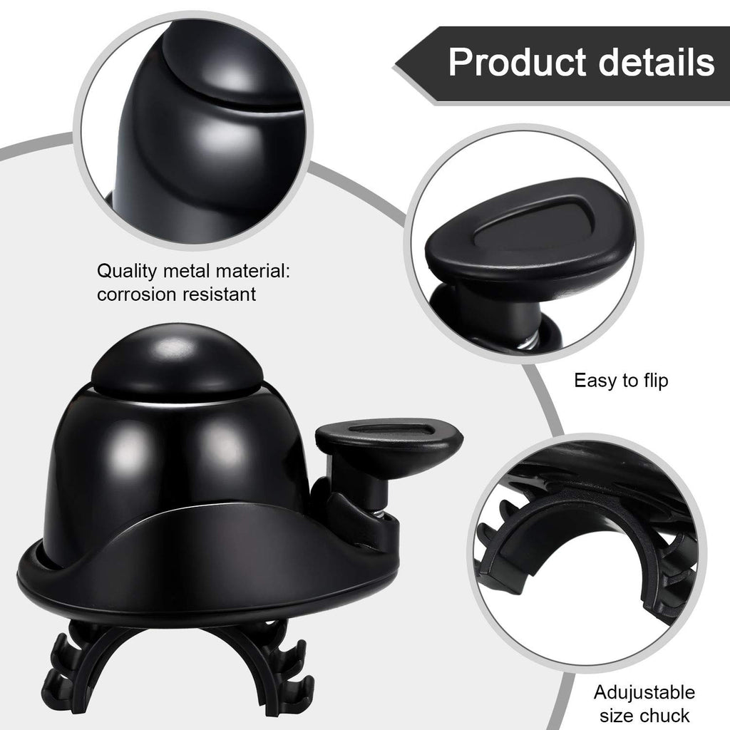 2 Pieces Bike Bell Adjustable Bike Ring Bell Aluminum Bike Ring Bicycle Bell Cycling Ringing Horn With Loud Sound Mini Bicycle B