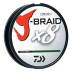 Daiwa J-Braidx8, Filler Spool, Dark Green, Mono Dia.= 12Lb.