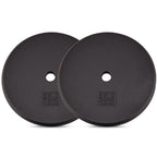 Yes4All Standard 1-Inch Cast Iron Weight Plates 5, 7.5, 10, 15, 20, 25 Lbs (Single & Pair), Black