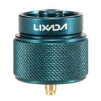 Lixada Camping Stove Adapter 1L Outdoor Propane Small Tank Input En417 Lindal Valve Output
