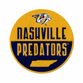 Rico Industries Nhl Nashville Predators Classic Shape Cut Pennant - Home And Living Room D  Cor - Soft Felt Ez To Hang, 18X0.10X