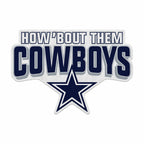 Rico Industries Nfl Football Dallas Cowboys Slogan Shape Cut Pennant - Home And Living Room D  Cor - Soft Felt Ez To Hang