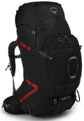 Osprey Aether Plus 85L Mens Backpacking Backpack, Black, L/XL