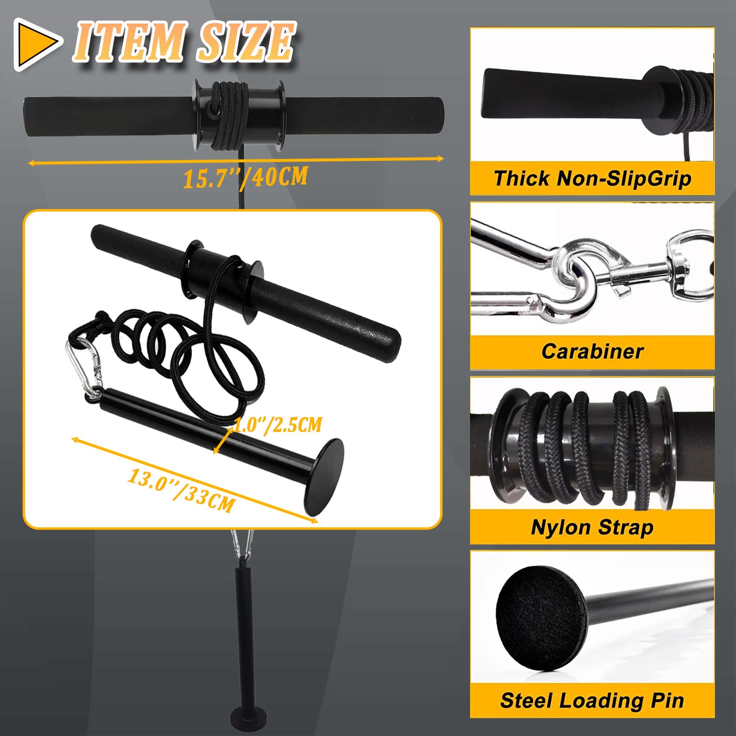 Forearm Blaster Roller Anti-Slip Handle Forearm Wrist Exerciser Trainer Strength Equipment Home Gym Must For Exercising Fitness