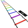 Yes4All Agility Ladder Speed Training Equipment - Speed Ladder For Kids And Adults With Carry Bag - 12 Rungs, Rainbow