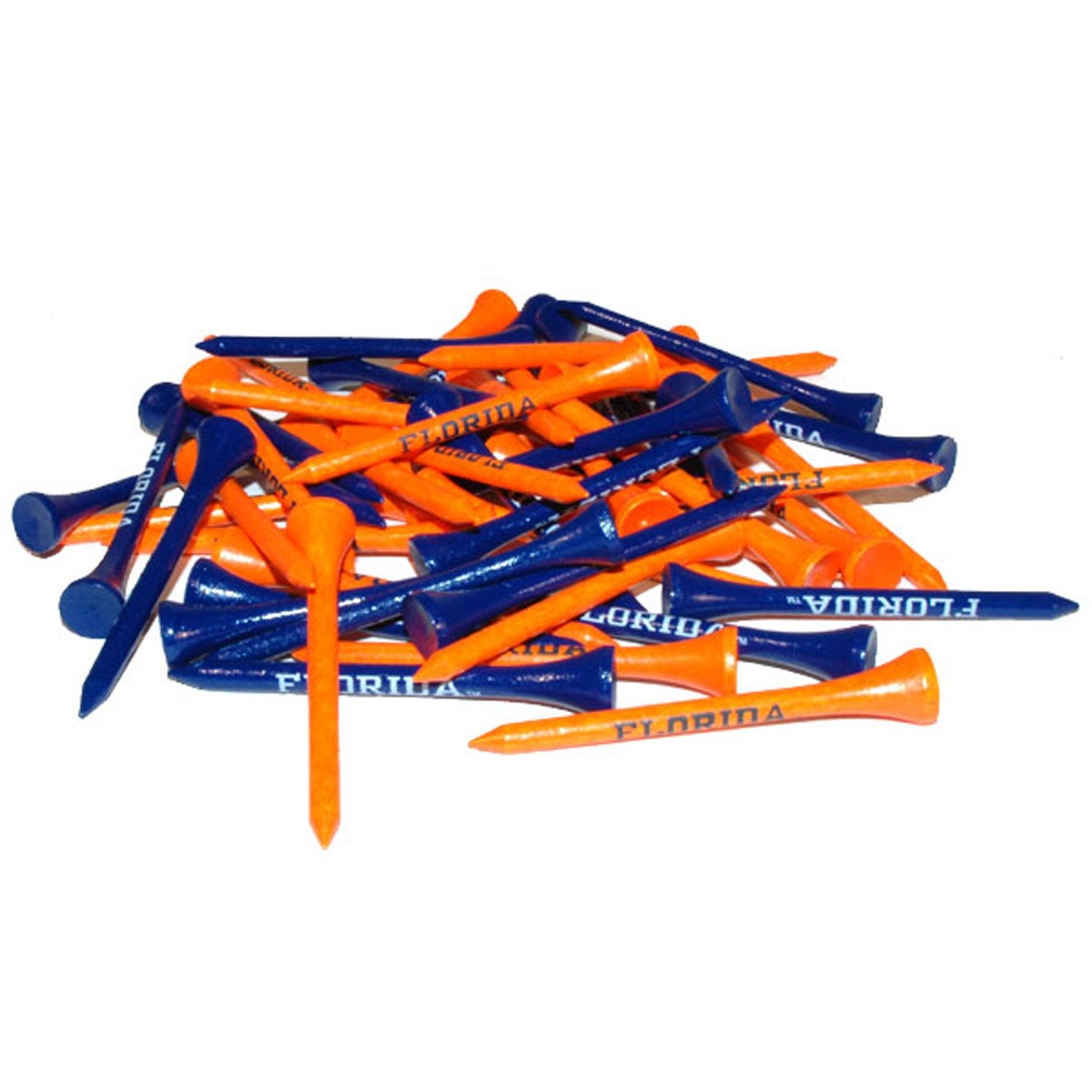 Team Golf Ncaa Florida Gators Pack Of 50 Golf Tees 2-3/4'' Golf Tees, 50 Pack, Regulation Size, Multi Team Colors