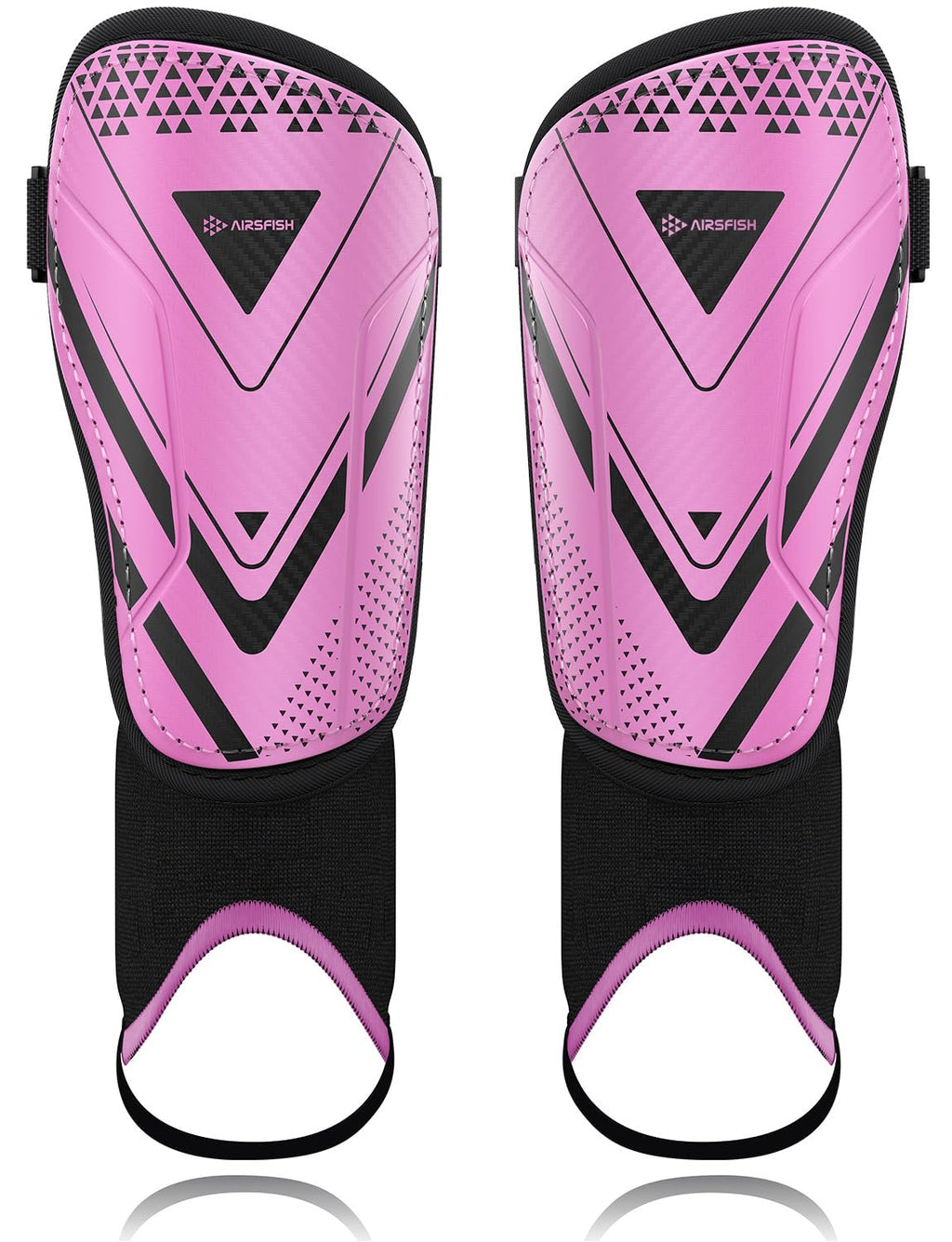 Upgraded Soccer Shin Guards For Kids Youth, Ce Certified Airsfish Shin Ankle Guard Sleeves Protection Gear For Boys Girls Soccer