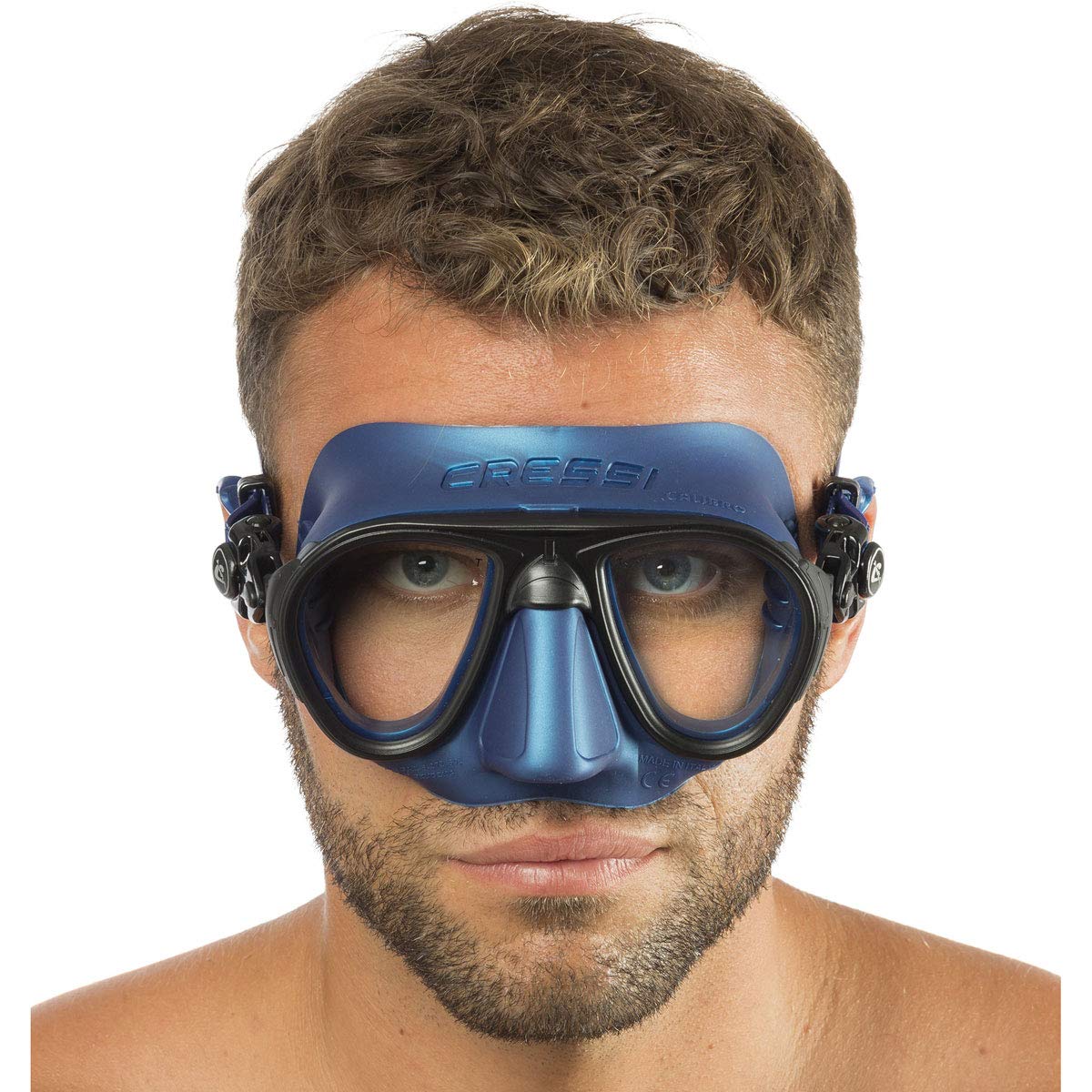 Cressi Calibro Low-Volume Two-Lens Dive Mask Whe/Pk